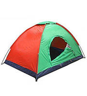 Палатка туристическая 2-х местная кемпинговая для рыбалки и отдыха Camping Spot 2х1х1.1м Зеленый с красным