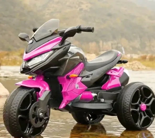 Електромотоцикл дитячий спортивний BMW Sport (рожевий колір), фото 1