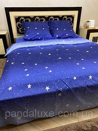 Постільна білизна бавовна бязь голд gold lux комплект Зірки, фото 4