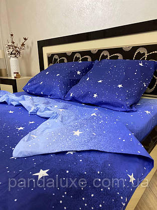 Постільна білизна бавовна бязь голд gold lux комплект Зірки, фото 5