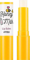 Бальзам для губ з молоком та медом A Pieu Honey & Milk Lip Balm, 3.3 г