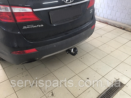 Фаркоп Hyundai Grand Santa Fe 2013-2019 (Хендай Гранд Санта Фе) без зняття бампера, фото 1