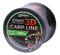 Карповая леска Fishing ROI 3D Camo Green 1000m 0,28 mm