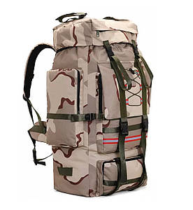 Великий тактичний рюкзак 130л койот військовий рюкзак ЗСУ похідний ранець речовий