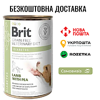 Brit VetDiets Diabetes | Влажный корм для собак с заболеванием сахарным диабетом, 400 г