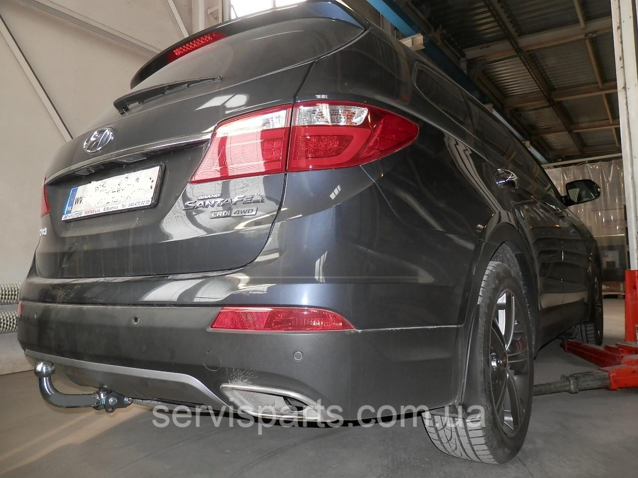 Фаркоп Hyundai Grand Santa Fe 2013-2019 (Хендай Гранд Санта Фе) оцинкований