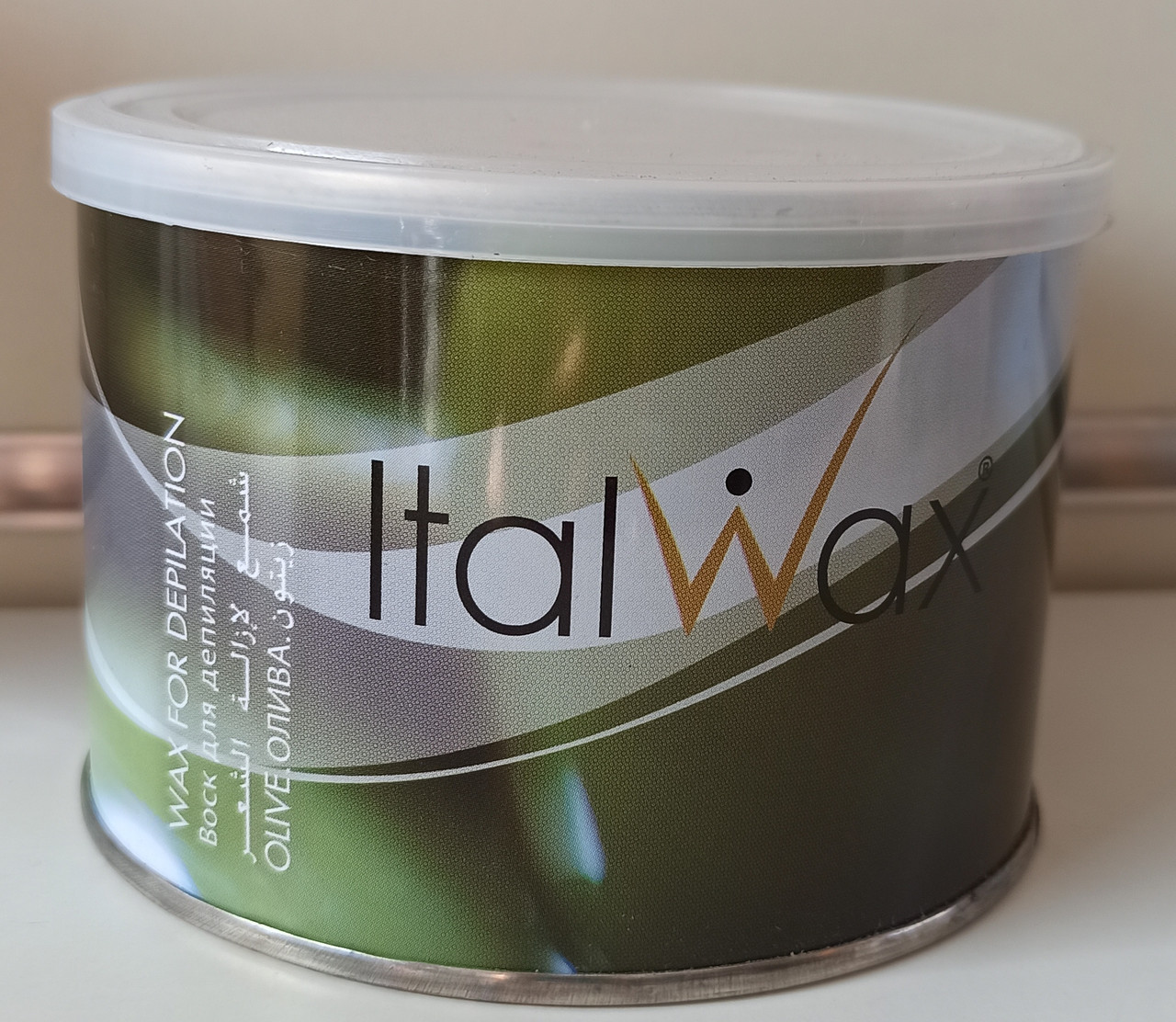 Банковий віск Ital Wax у банці 400 мл оливка Італ вакс для депіляції