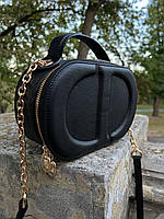 Жіноча сумка з еко-шкіри Dior logo Діор молодіжна, брендова сумка через плече