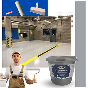 Епоксидна наливна підлога для будки вантажного автомобіля 10 кг Сірий - Plastall™