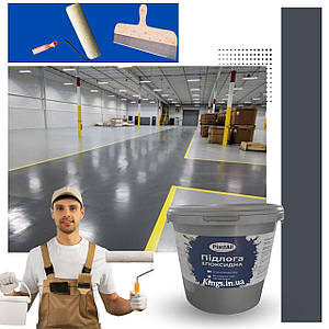 Епоксидна наливна підлога Гафіт для Гаража Plastall™ 10 кг