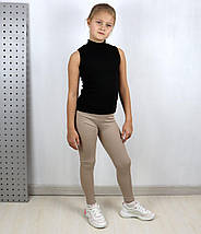 1082бежі Лосини бежеві в рубчик для дівчинки тм BossKids розмір 158 см, фото 4