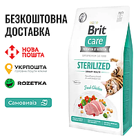 Сухой корм Brit Care Cat GF Sterilized Urinary Health для стерилизованных кошек, с курицей, 2 КГ