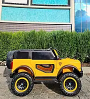 Электромобиль детский Ford Bronco 4WD (желтый цвет) 140W