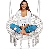 Підвісне крісло качалка гойдалка бежеве BOHO Sofotel 290001 Польща, фото 3