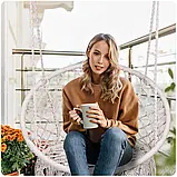 Підвісне крісло качалка гойдалка бежеве BOHO Sofotel 290001 Польща, фото 2