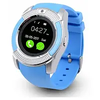 Сенсорные Smart Watch V8 смарт часы умные часы Синий