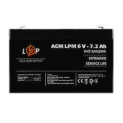 Акумулятор AGM LPM 6V - 7.2 Ah