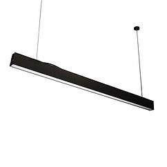 LED світильник офісний чорний 40Вт SMD5730, 3000K/4000K/6000K, 3200 Лм