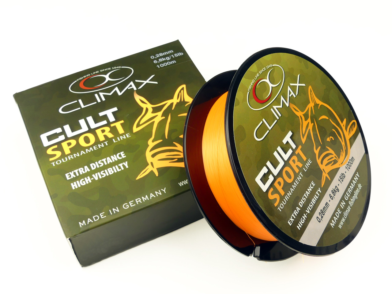 Волосінь Climax Cult Carp Sport Orange 0,22mm 4,4kg 1000m