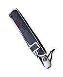 Парасолька жіноча напівавтомат Eső Fecske SW3620 8 спиць 3 складання Чорний з бежевою облямівкою, фото 4