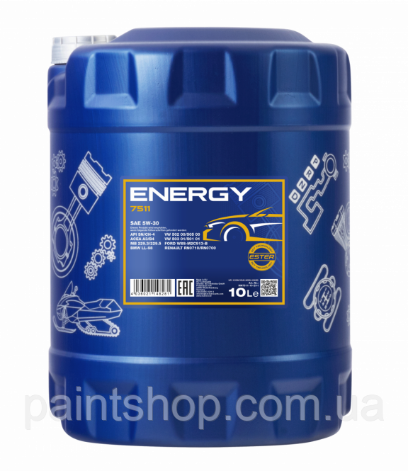 Олива моторна Mannol Energy 5W-30 10 л, фото 1