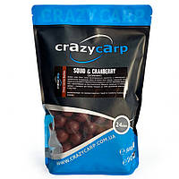 Бойлы Crazy Carp Silver Series Squid & Cranberry 24 мм 1кг