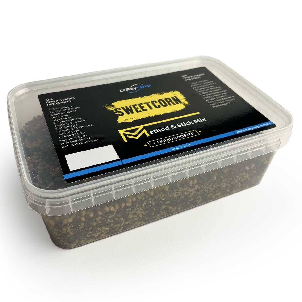 Стік мікс Crazy Carp Method&Stick Mix Sweetcorn 500г