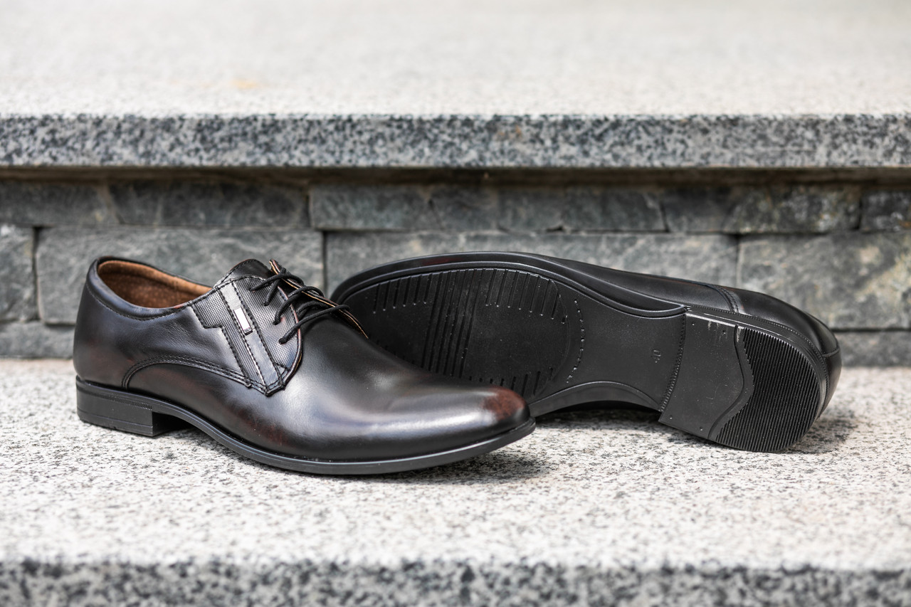 Коричневі чоловічі туфлі 40 розмір, фото 1