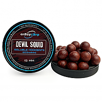 Насадочні бойли Crazy Carp Platinum Soluble Hookbaits Devil Squid 15мм 125г