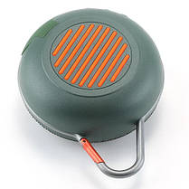 Портативна блютуз колонка з гучним зв'язком радіо автовимкнення зелена TG648 TWS speakerphone green, фото 4