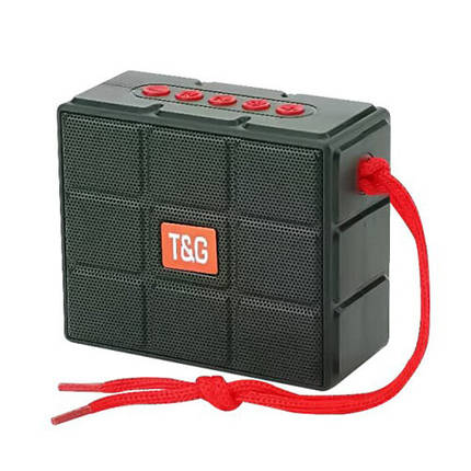 Bluetooth-колонка TG311 з RGB ПІДСВІЧУВАННЯМ speakerphone радіо green, фото 1