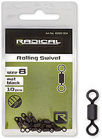 Вертлюг Radical Rolling Swivel mat black non reflective 10pcs