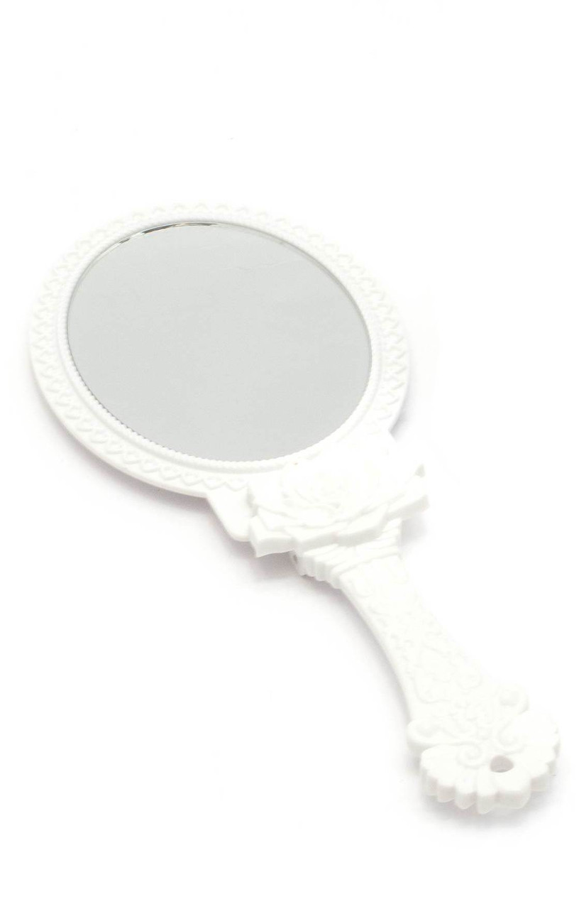 Зеркальце раскладное косметическое белое 9,5х8х1,5см (29659) - фото 1 - id-p391977085