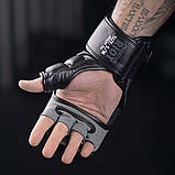 Рукавиці для ММА Phantom RIOT Black L/XL (капа в подарунок), фото 7