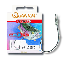 # 12 Quantum Crypton Big Trout hook-to-nylon silver 0,20mm 120cm 10pcs
