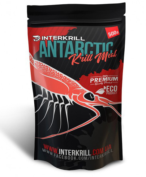 Крилеве борошно Interkrill Antarctic Krill Meal 500g, фото 1