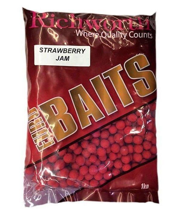 Бойл Richworth 25mm Strawberry Jam Euro Boilies, 1kg