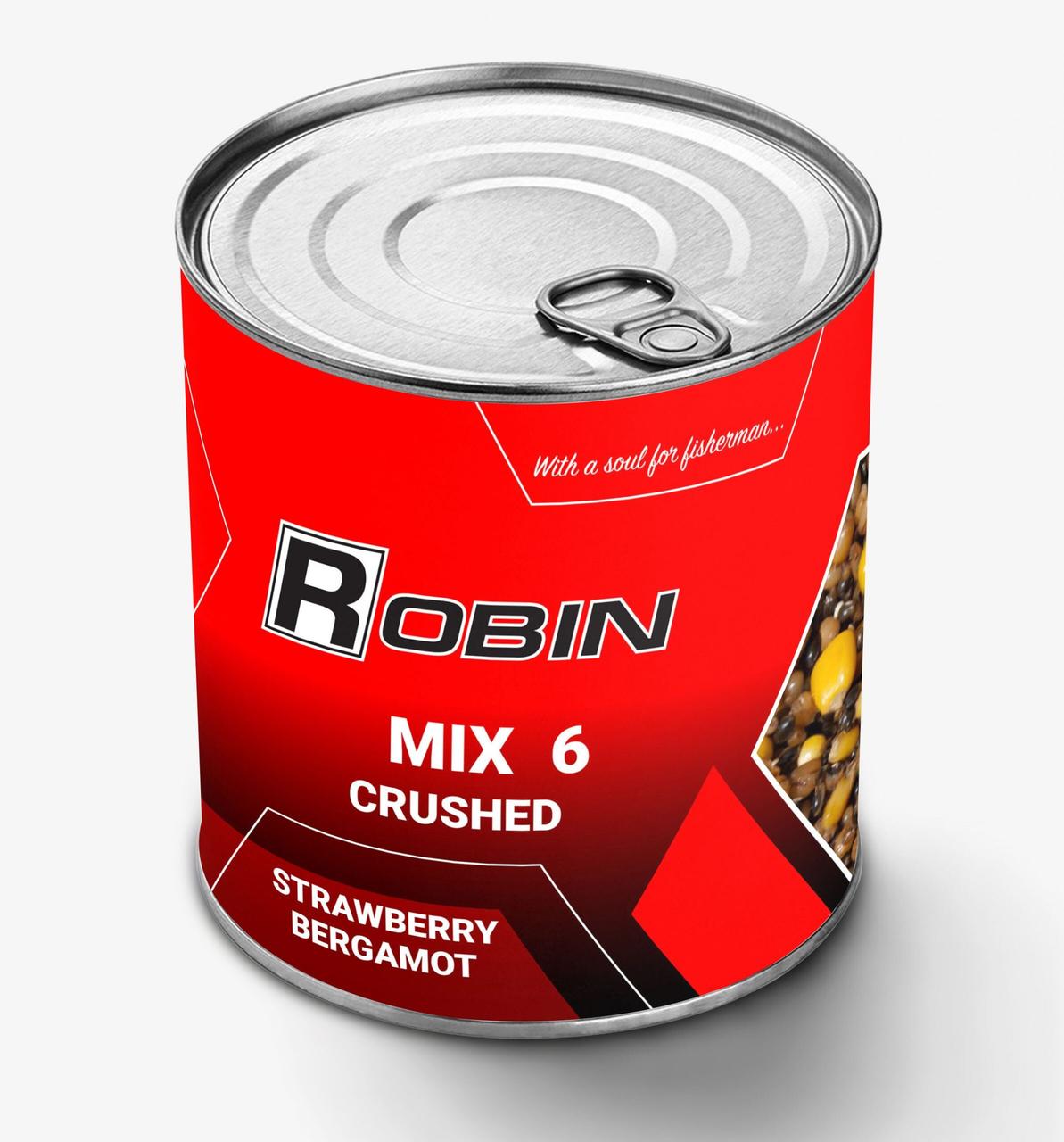"MIX-6" зерен дробл. ROBIN 900 ml.з/б Полуниця-Берегомет, фото 1