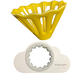 Комлект пуровер Dotyk Dripper 2.0 з Khmara holder Желтый