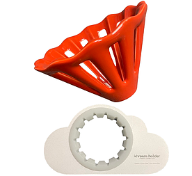 Комлект пуровер Dotyk Dripper 2.0 з Khmara holder Червоний