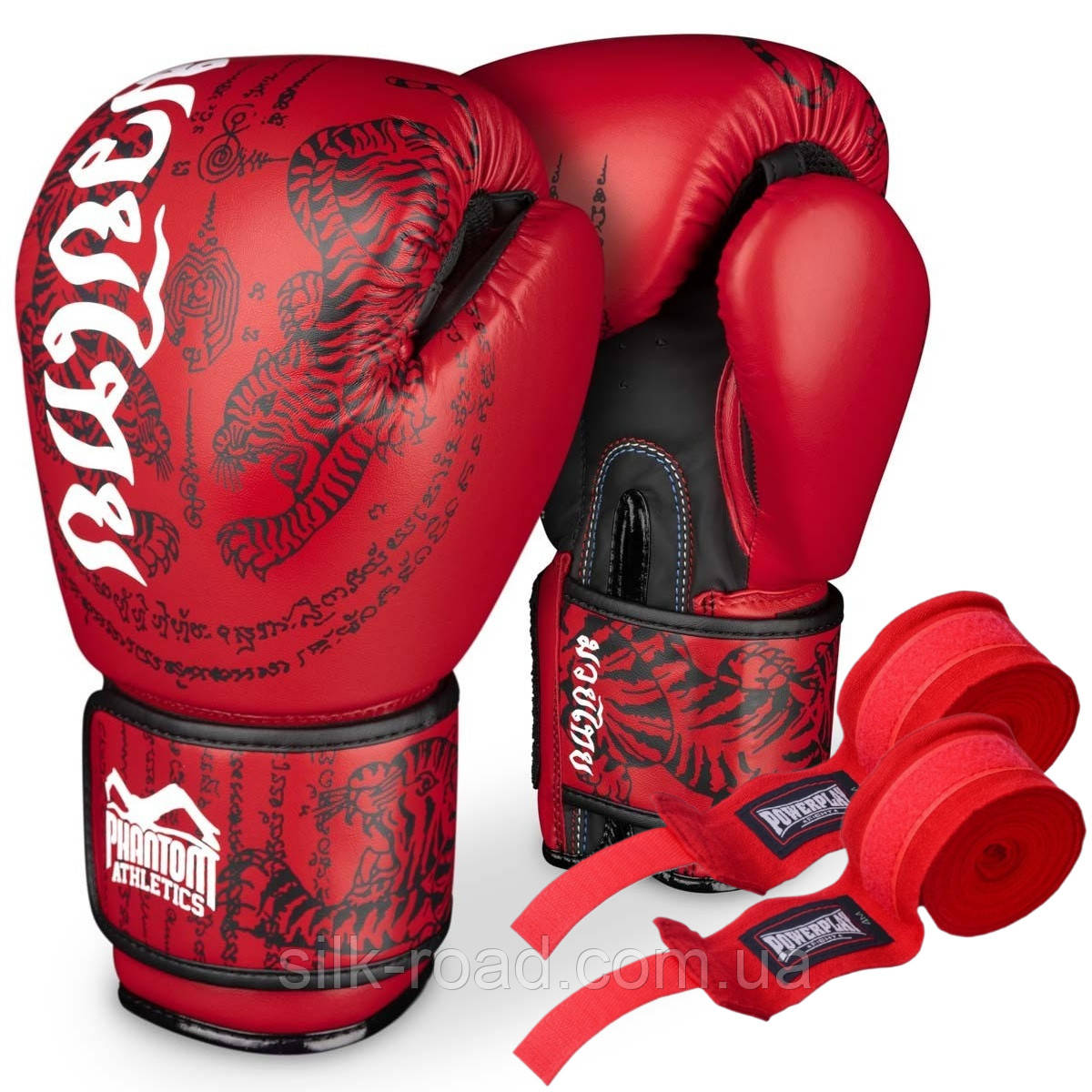 Боксерські рукавиці Phantom Muay Thai Red 14 унцій (капа в подарунок)