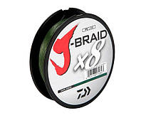 Шнур Daiwa J-Braid X8. 0,13мм. 150м. Dark Green