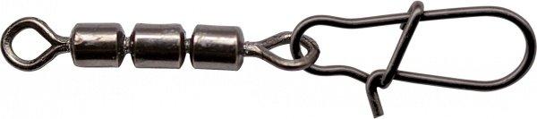 Вертлюжок потрійний з карабіном, Strong Trout Swivel №12 (7kg), 10шт Quantum
