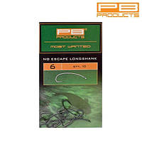 Гачок PB PRODUCTS NO ESCAPE LONGSHANK №4, 10 шт.