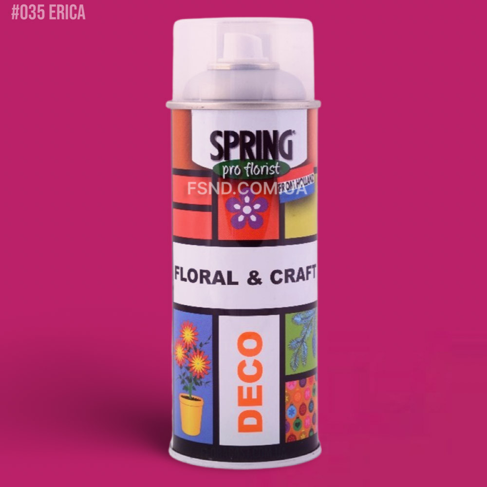 Фарба для живих квітів SPRING 400 мл | еріка (#035), фото 1