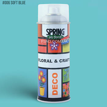 Фарба для живих квітів SPRING 400 мл | ніжно-блакитний (#006)
