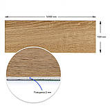 Плінтус вініловий самоклеючий матовий 5000*100*2мм (D) SW-00002124, фото 3