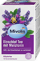 Фиточай чай для сна с мелатонином Mivolis (14 пакетиков), 14 шт (Германия)