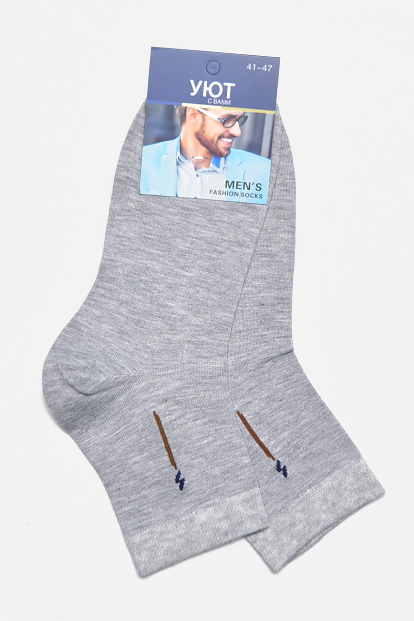 Шкарпетки чоловічі демісезонні сірого кольору р.41-47 175523S, фото 1