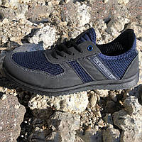 Чоловічі кросівки із сітки 45 розмір. Модель 24112. EN-771 Колір: синій